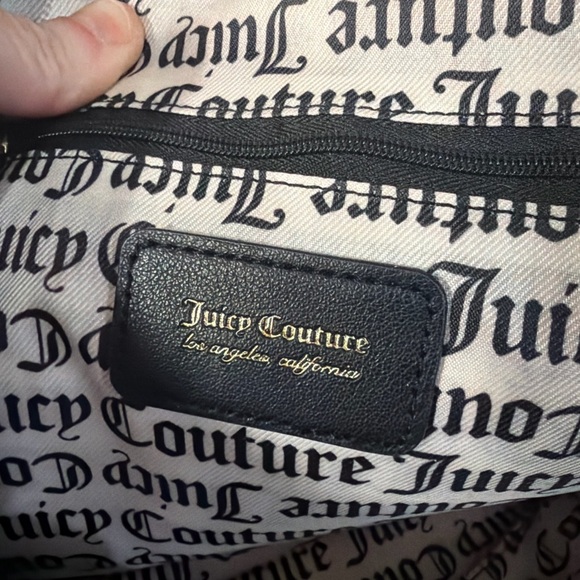 Juicy Couture Black Embossed Backpack